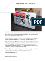 Convert ATX To DC Power Supply