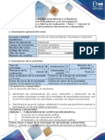 Guía de Actividades y Rúbrica de Evaluación - Paso 1 - Conocer El Planteamiento Del Problema Del Proyecto A Desarrollar