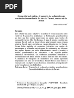 o Transporte de Sedimennto Devido o Material