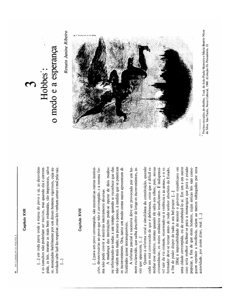 Renato J Ribeiro Hobbes O Medo E A Esperanca Pdf
