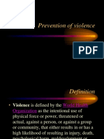 Prevention of Violence