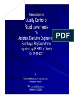 Quality Control of Rigid Pavements 1