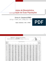 Comparação de Médias e Proporções