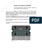 Amplif. de 4 Canales Con TDA7386