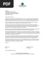 Letter Re Flood Funding - Blum - 08-08-18