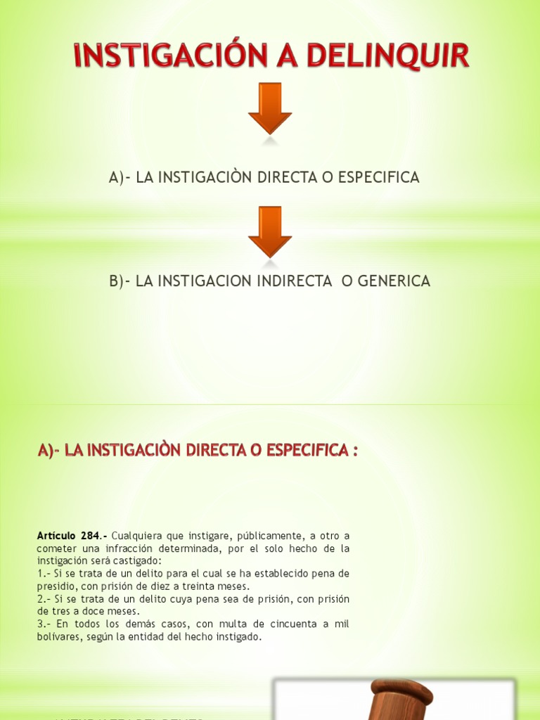 Instigación A Delinquir | PDF