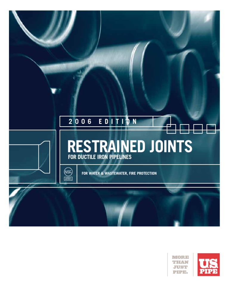 Restrained Joints For Iron Pipe Lines PDF Bearing (Mechanical