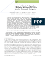 The Legacy of Mexico S Agrarian Counter-Reforms: Reinforcing Social Hierarchies in Calakmul, Campeche - Navarro-Olmedo Et Al.2016