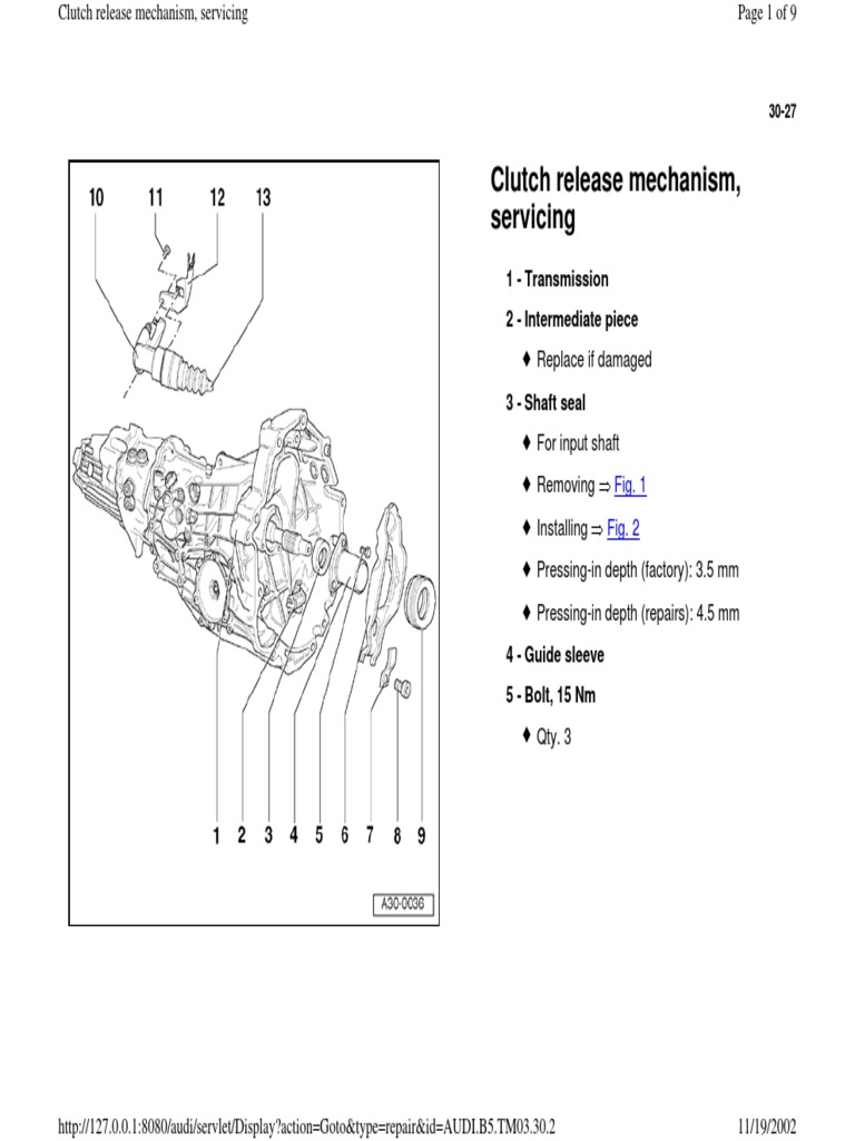 3027 Clutch Release Mechanism PDF Clutch Transmission (Mechanics)