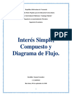 Monografía Interés Simple, Compuesto y Diagrama de Flujo