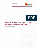 2018 - DT9-2018 - Lopez Aranda - Orden Mundial Siglo XXI - Perspectiva Policy Planning PDF