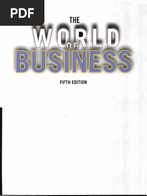 The World Of Business Fifth Edition Jack Wilson David Notman Lorie Guest And Terry G Murphy Pdf Credit Finance Money Management