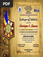 Certificate Buwan NG Wika FILIPINO | PDF