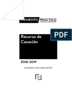 Memento Recurso de Casacion 2018 2019 10