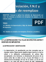 4.1depreciación, FNE y Análisis de Reemplazo