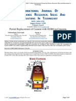 Partial Replacement of Cement With GGBS in Concrete