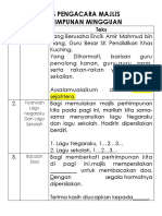 Teks Pengacara Majlis Perhimpunan Mingguan