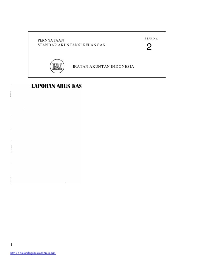 Psak No 2 Laporan Arus Kas