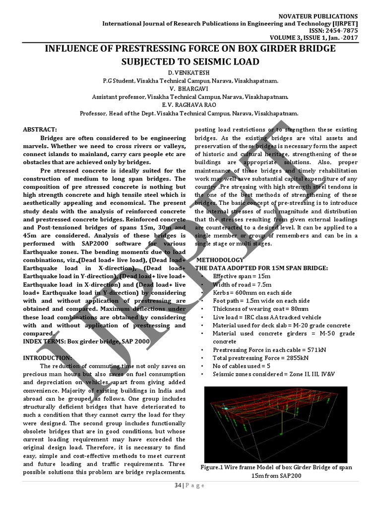 Box Girder Bridge | PDF | Prestressed Concrete | Bending