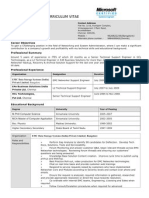 Curriculum Vitae: Anu Radha S. R