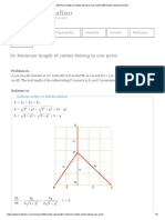 01 Minimum Length of Cables Linking To One Point - Differential Calculus Review