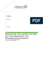 What Are IQ, OQ, and PQ, and Why Are They Required in The Pharmaceutical Industry?