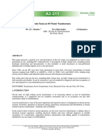 On Site Tests of HV Power Transformers PDF