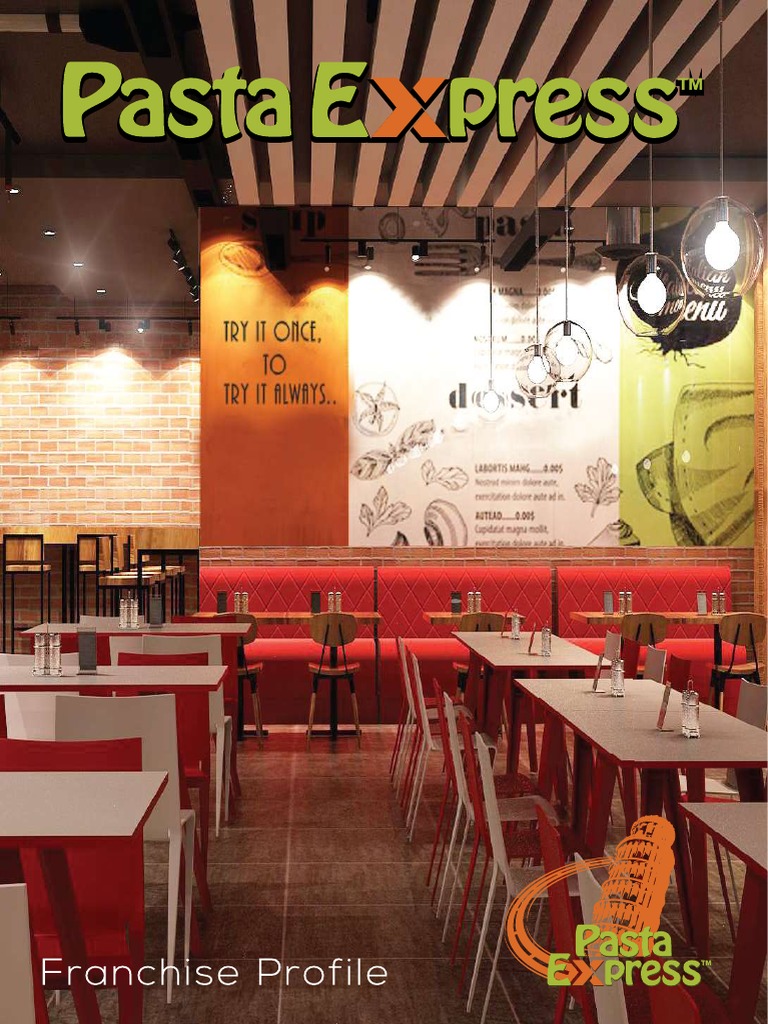 Pasta Express Franchise Profile PDF Franchising Restaurants