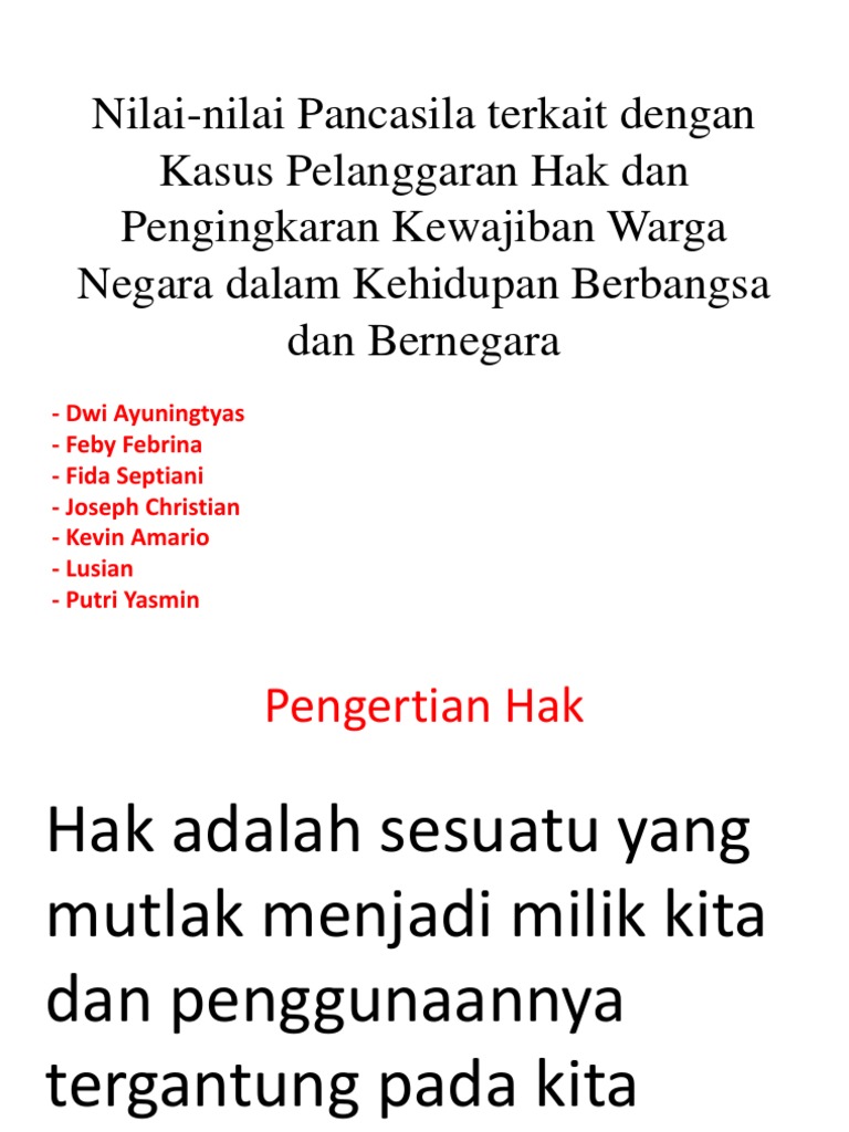 Contoh Pengingkaran Kewajiban Untuk Membela Negara Adalah