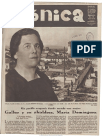 'Crónica': María Domínguez, La Primera Alcaldesa Republicana