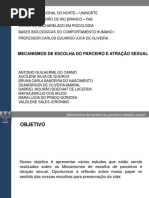 Mecanismos de Escolha Do Parceiro e Atração Sexual