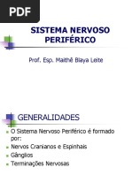 Sistema Nervoso Periférico e Sistema Nervoso Autônomo