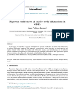 Rigorous Verification of Saddle-Node Bifurcations in Odes: Sciencedirect