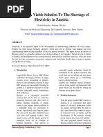 Possible Solutions to the Shortage of El