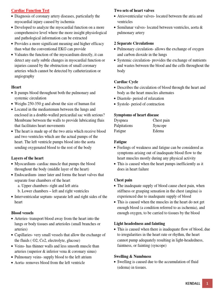 Comprehensive Guide to Heart Function | PDF | Vein | Heart