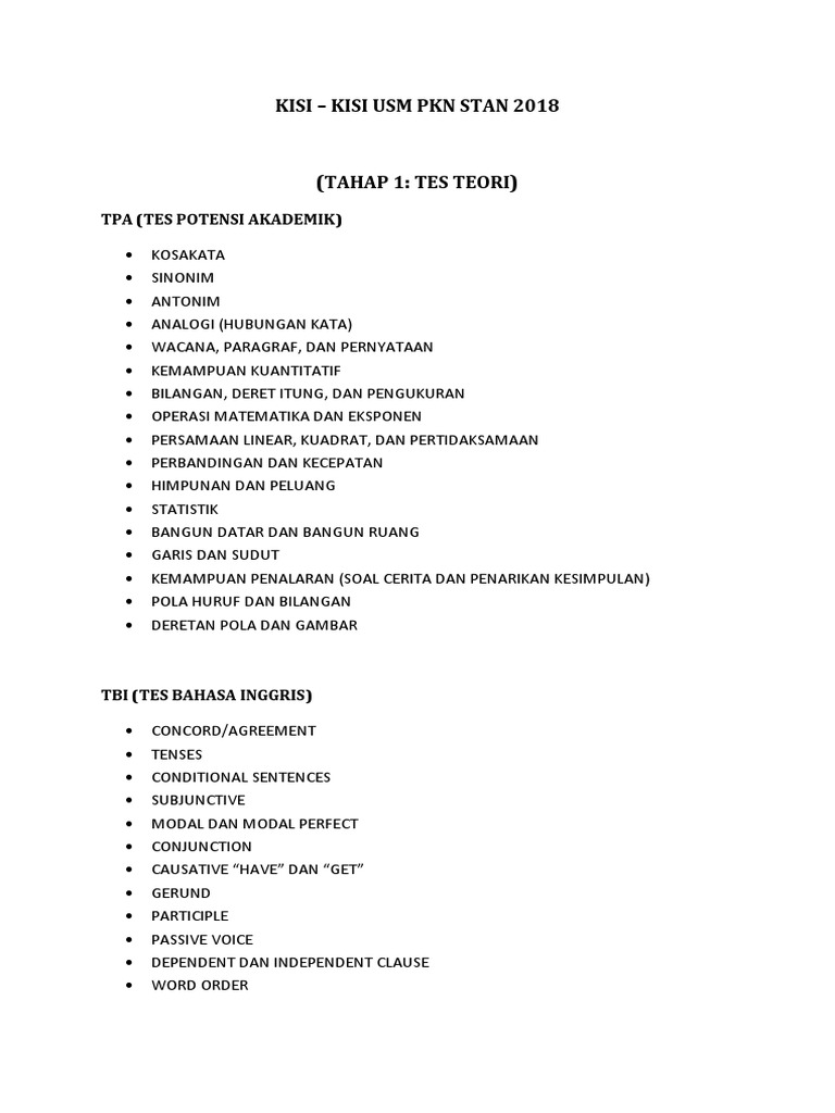 Soal Twk Stan Pdf Guru Paud