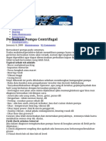 Perbaikan Pompa Centrifugal - Sharing Pengalaman Maintenance PDF