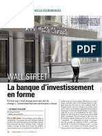 Wall Street - La banque d’investissement en forme (06/09/2018 L'AGEFI Hebdo)
