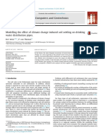 Modelling The Effect of Climate Change Induced Soil Settling On Drinking Water Distribution Pipes