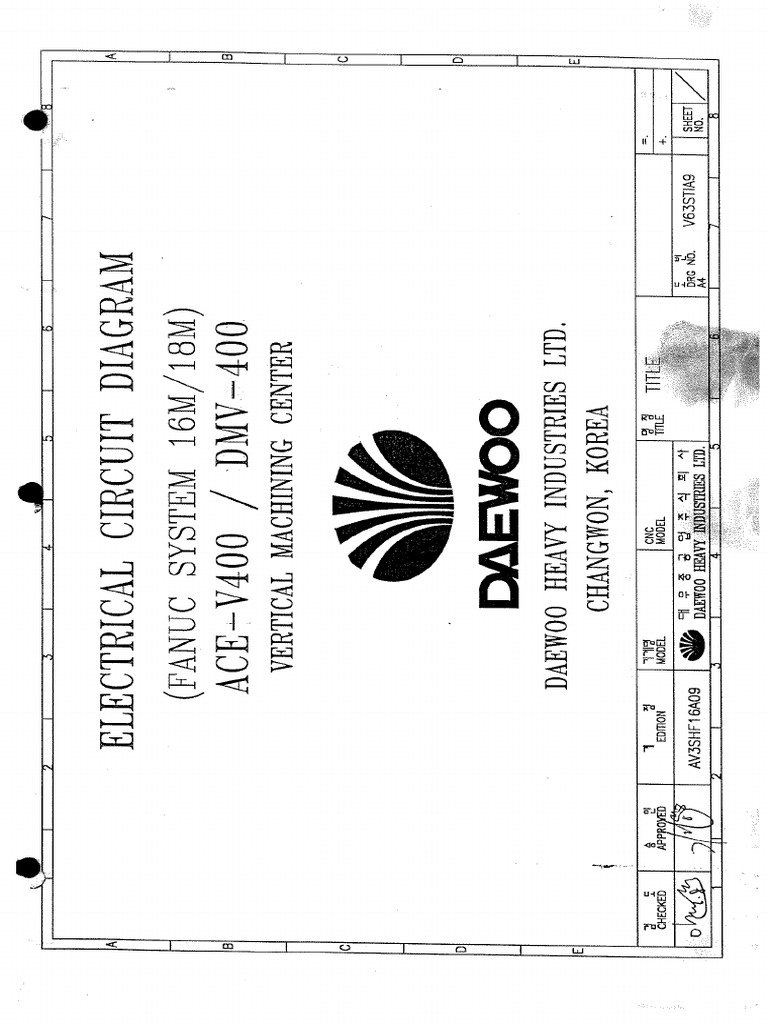 Daewoo Dmv-400 Electric Diagram | PDF