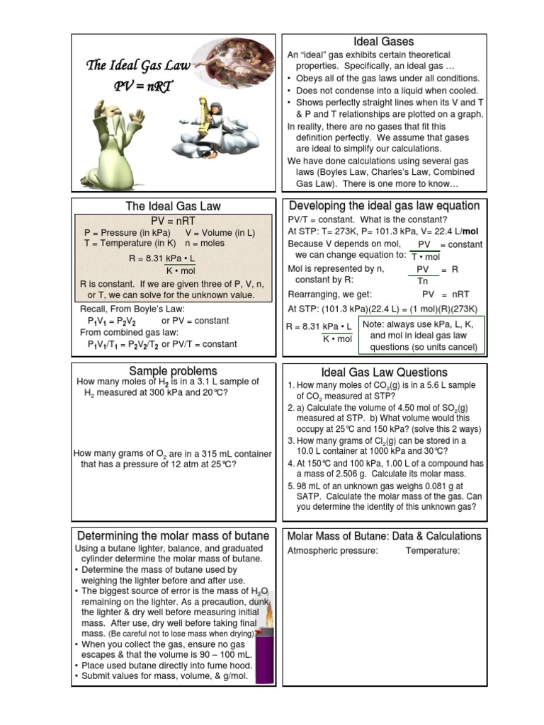 Understanding the Ideal Gas Law | PDF | Gases | Mole (Unit)
