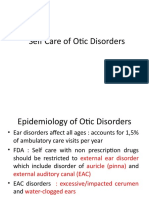 Self Care of Otic Disorders