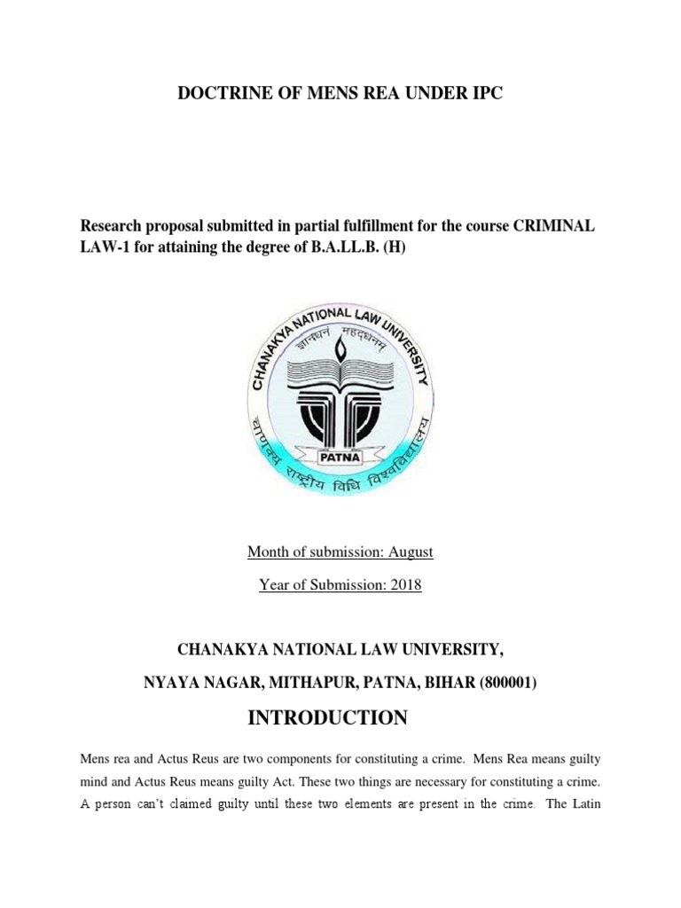 Rough Draft of IPC Law | Download grátis PDF | Mens Rea | Crime & Violence