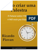 Ricardo Piovan - Como Criar Uma Palestra em 5 Minutos