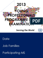 Young Professionals Programme (Ypp) Examination: Serving The World