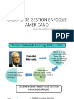 Calidad de Gestion Enfoque Americano