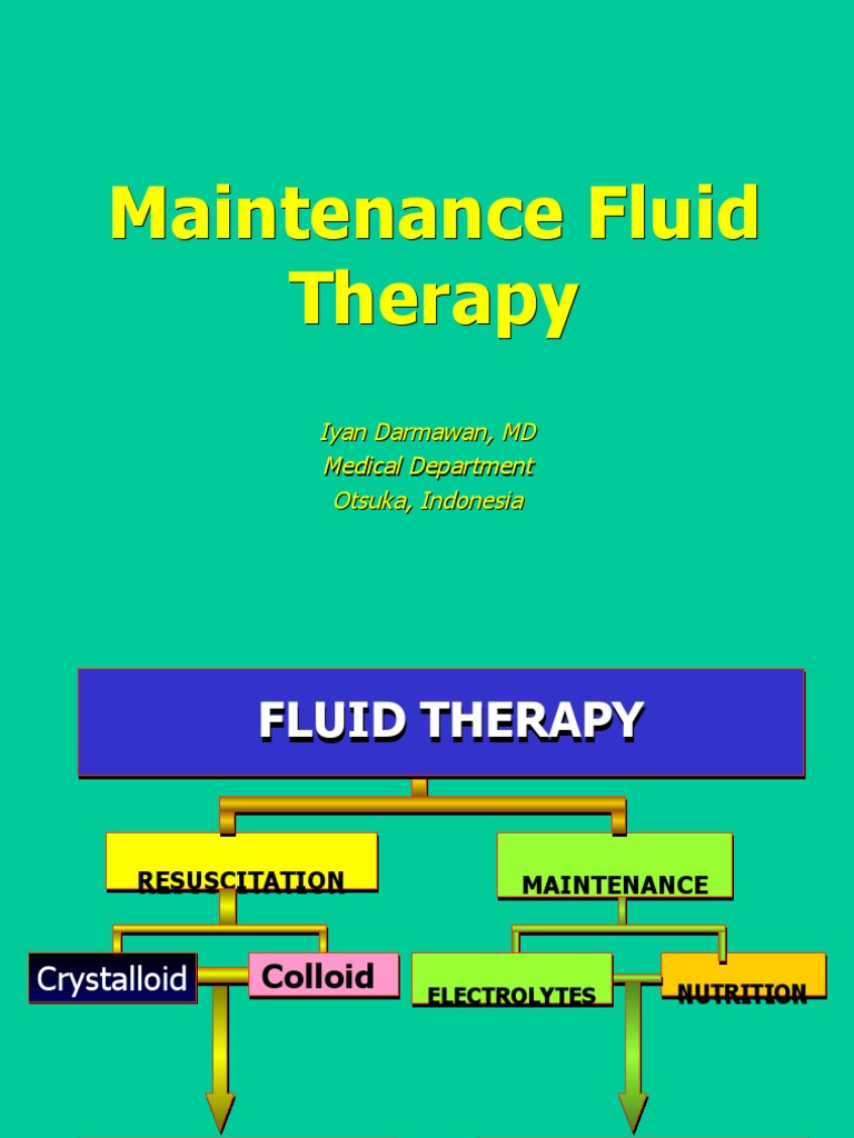 Maintenance Fluid PDF Tissue (Biology) Saline (Medicine)