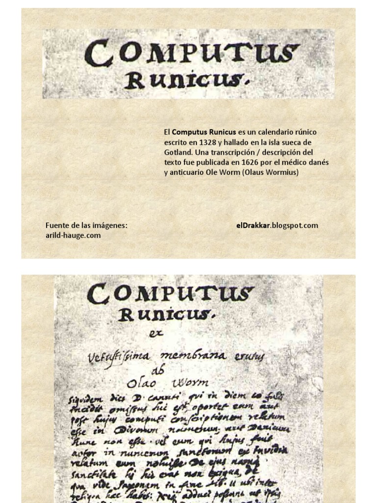 Computus Runicus PDF | PDF | Ciencias sociales