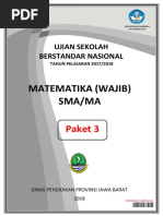 Naskah Soal Usbn Mapel Kur13 Matematika Wajib Paket 3