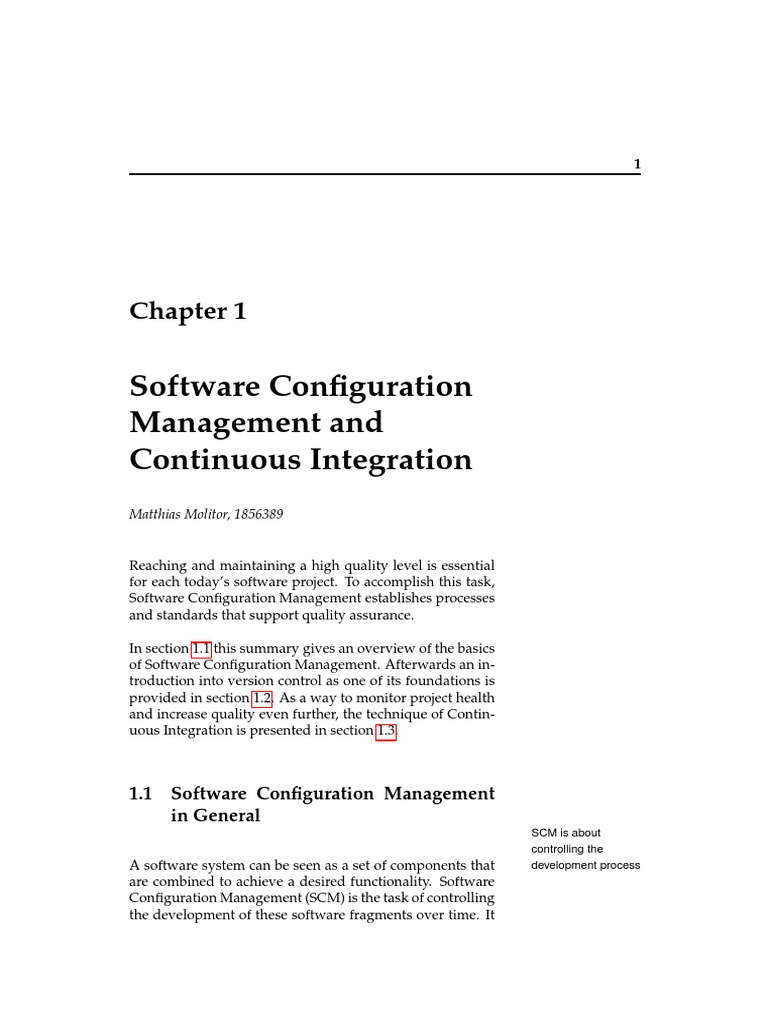 Software Configuration Management | PDF | Version Control | Systems ...